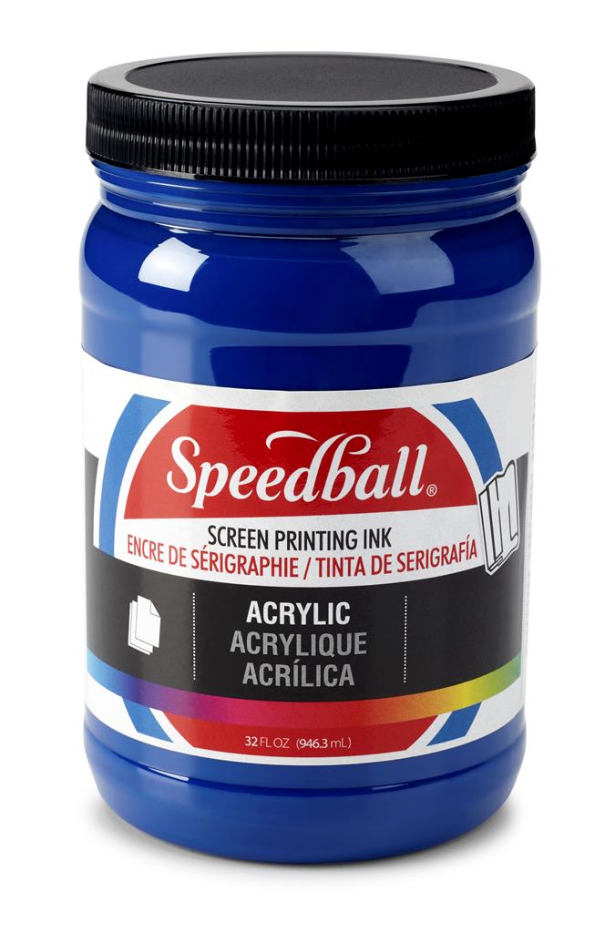Speedball Acrylic Screen Printing Ink Process Cyan 32oz (6410)