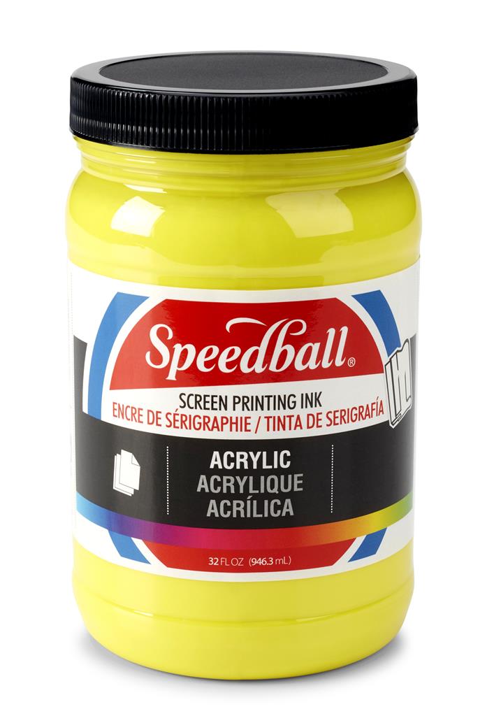 Speedball Acrylic Screen Printing Ink Process Yellow 32oz (6412)