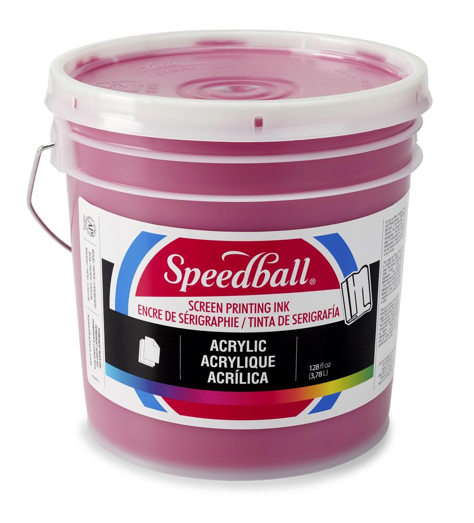 Speedball Acrylic Screen Printing Ink Process Magenta 3.7L Tub (6611)