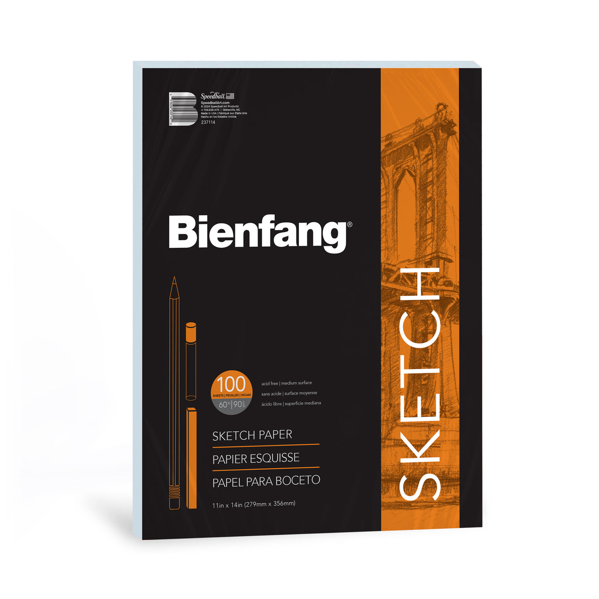 Speedball Bienfang Sketch Paper 11" x 14" 90gsm (100pk)