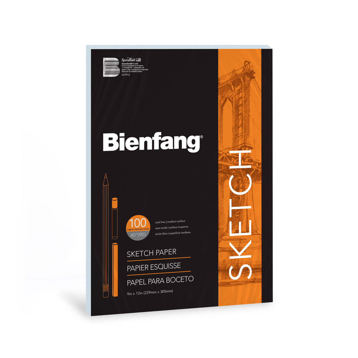 Speedball Bienfang Sketch Paper 9" x 12" 90gsm (100pk)