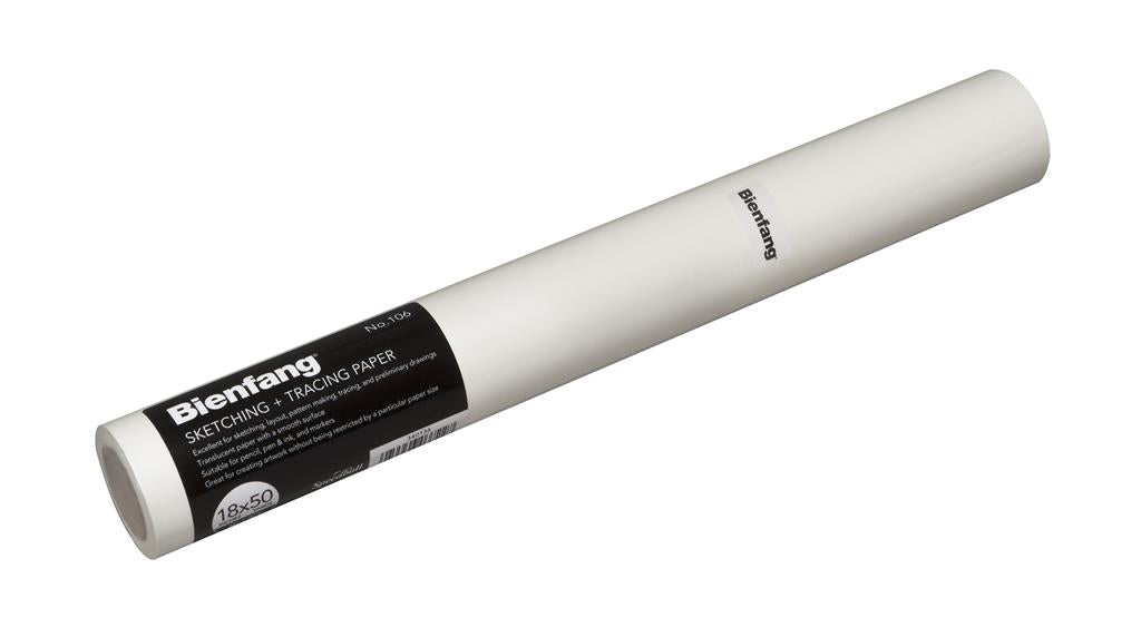 Speedball Bienfang #106 Sketching & Tracing Paper Roll 29gsm 150ft x 18" White