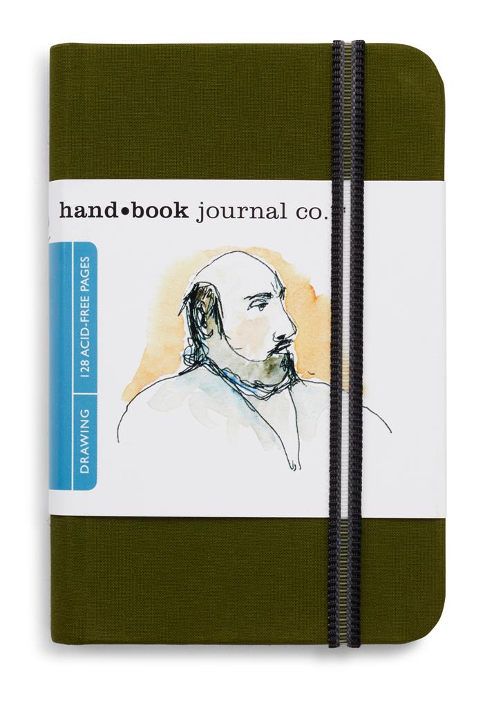 Speedball Drawing Journal 3.5" x 5.5" Portrait Cadmium Green