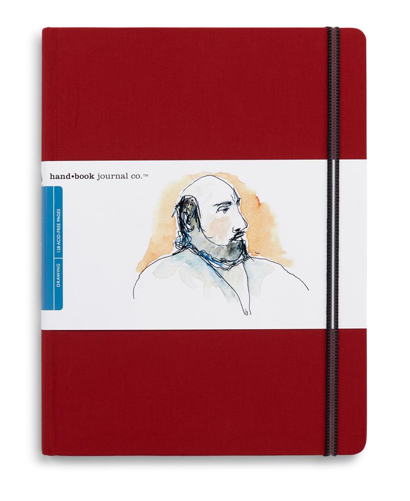Speedball Drawing Journal 10.5" x 8.25" Large Portrait Vermilion Red
