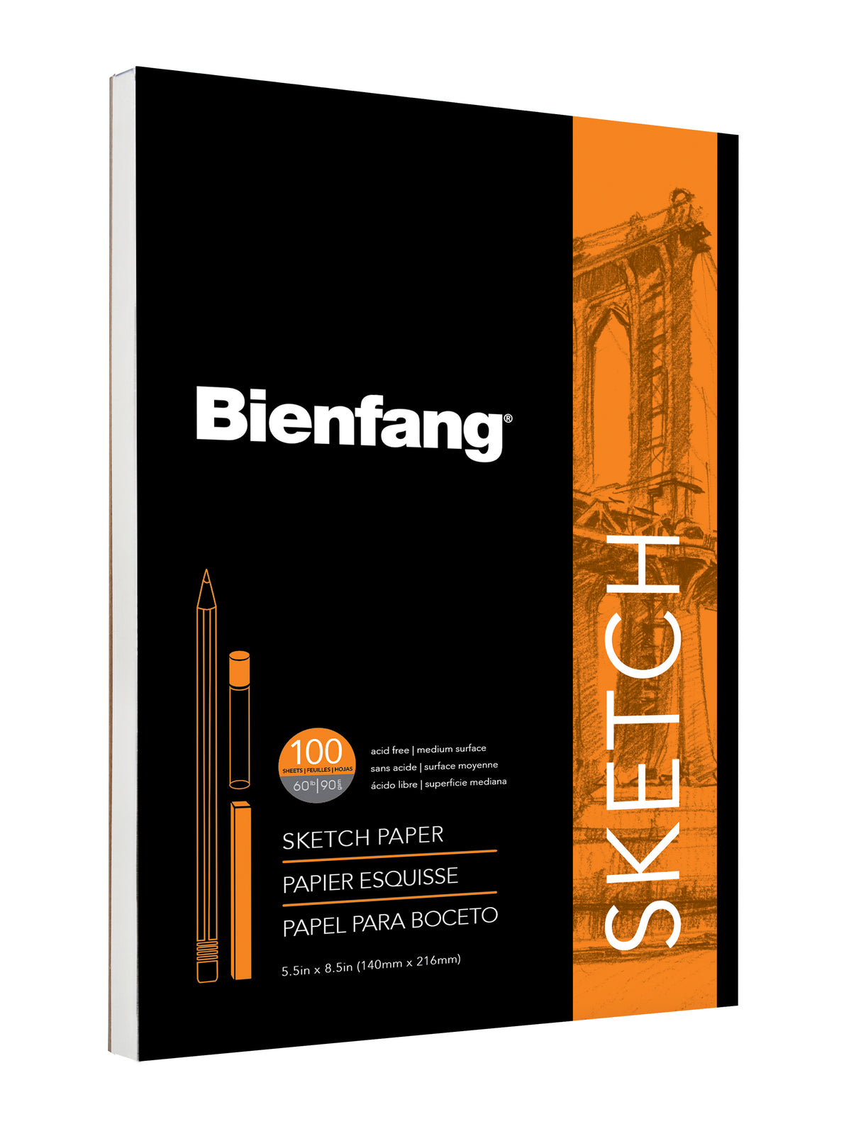 Speedball Bienfang Sketch Pad 5.5" x 8.5" 90gsm 100sht