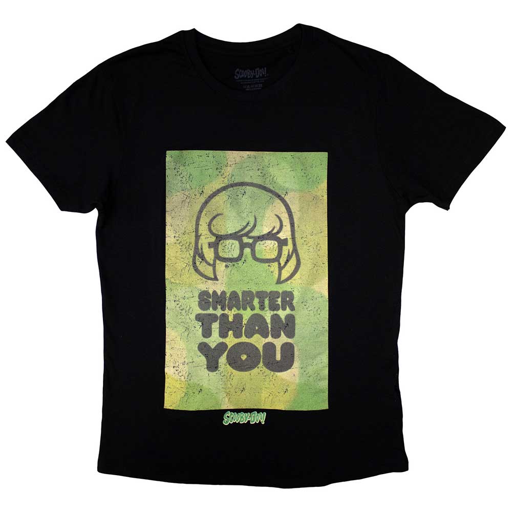 Scooby Doo Unisex T-Shirt Smarter Than You Black (S)