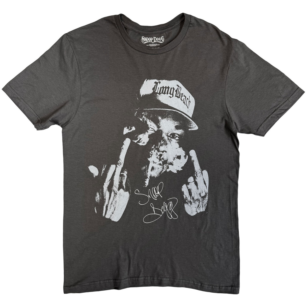 Snoop Dogg Unisex T-Shirt Blunt Charcoal Grey (L)