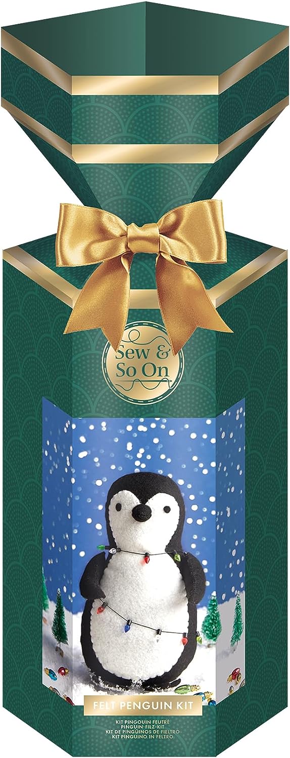 Sew & So On Felt Kit - Penguin with Lights