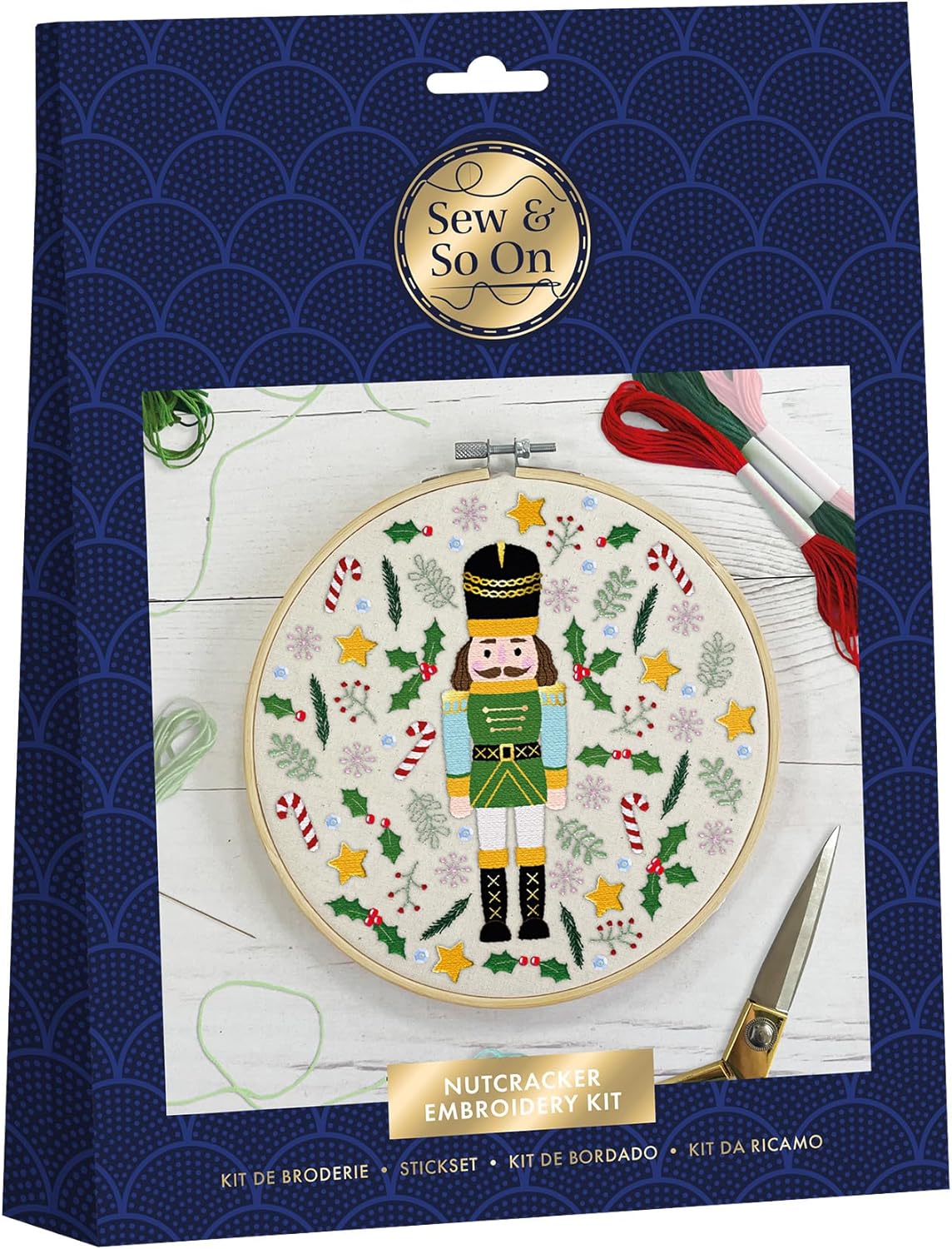 Sew & So On Embroidery Kit - Nutcracker