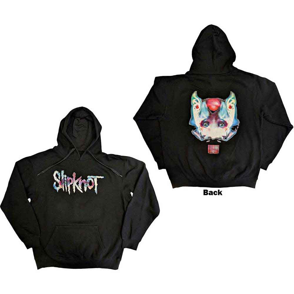 Slipknot Unisex Pullover Hoodie Eye Logo (Back Print) Black (S)