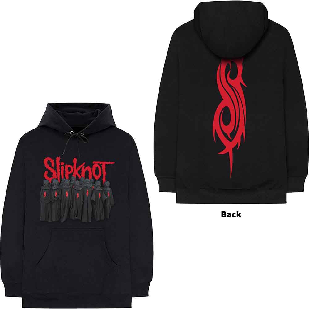 Slipknot Unisex Pullover Hoodie Choir (Back Print) Black (L)