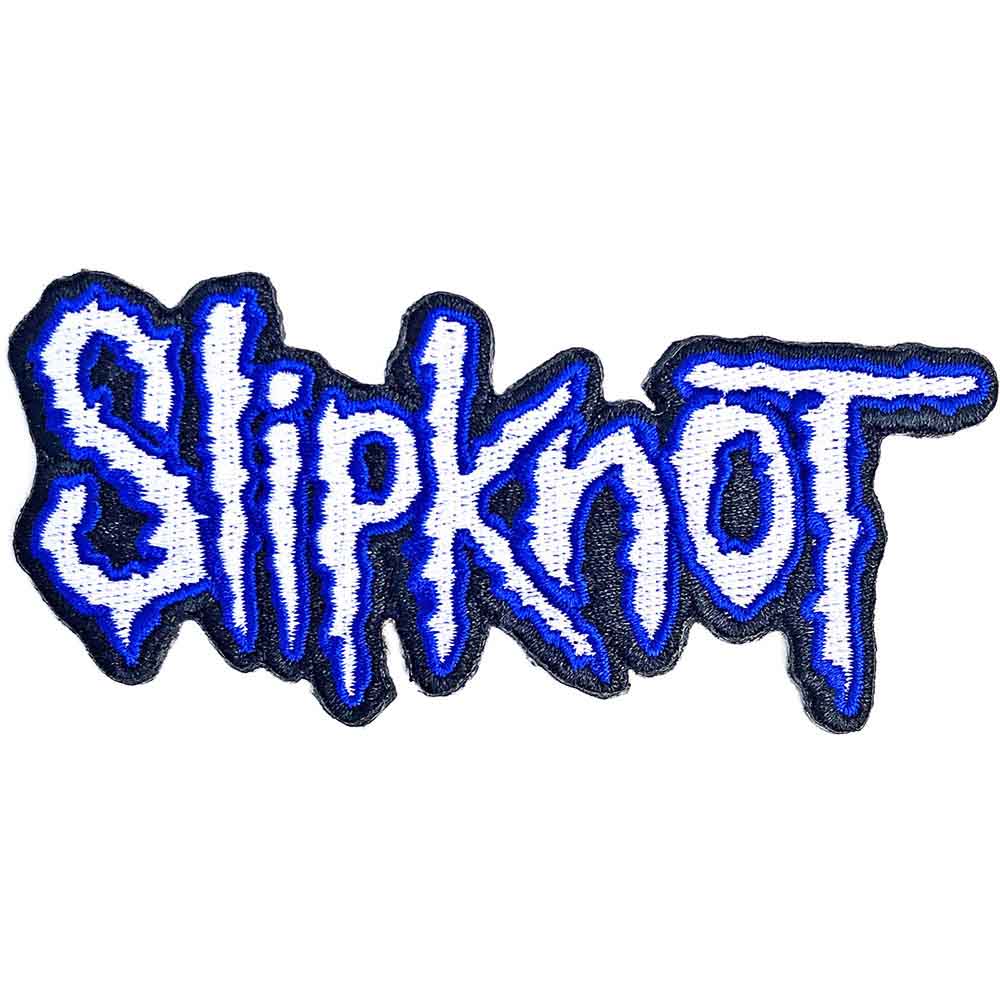 Slipknot Standard Patch Cut-Out Logo Blue Border