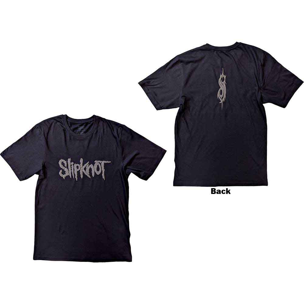 Slipknot Unisex T-Shirt Logo (Hi-Build) Black (M)