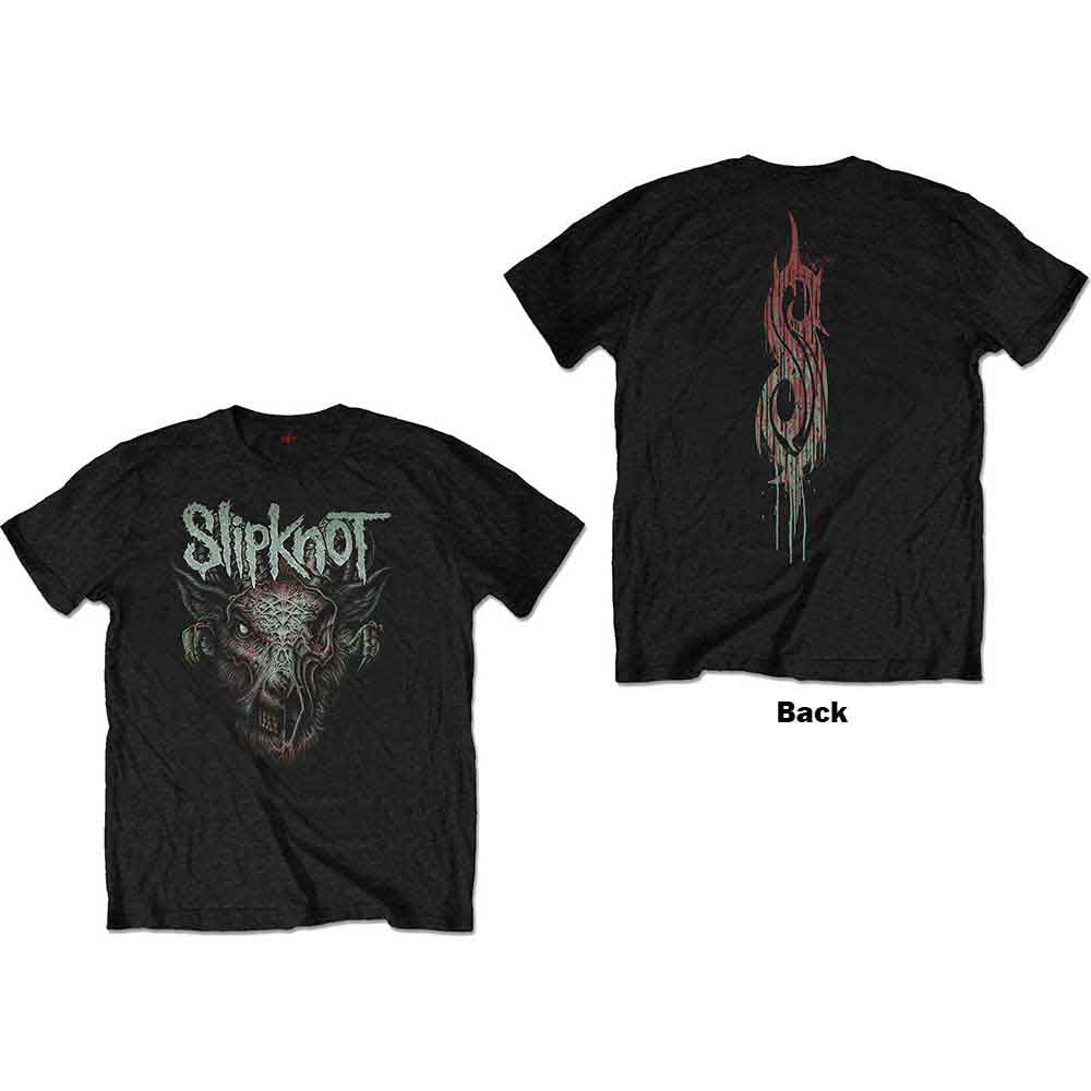 Slipknot Kids T-Shirt Infected Goat (Back Print) Black (5-6yrs)