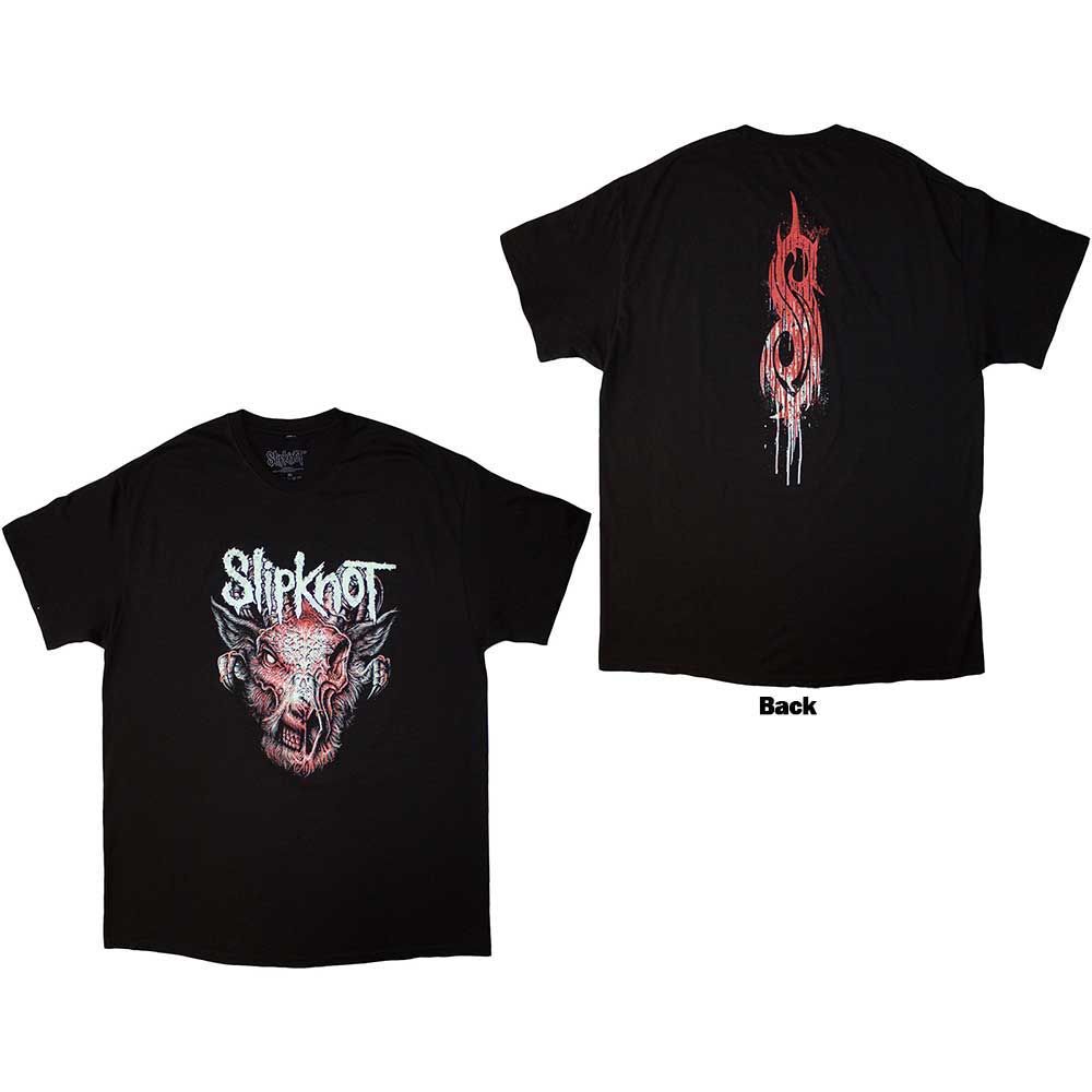 Slipknot Unisex T-Shirt Infected Goat (Back Print) Black (M)
