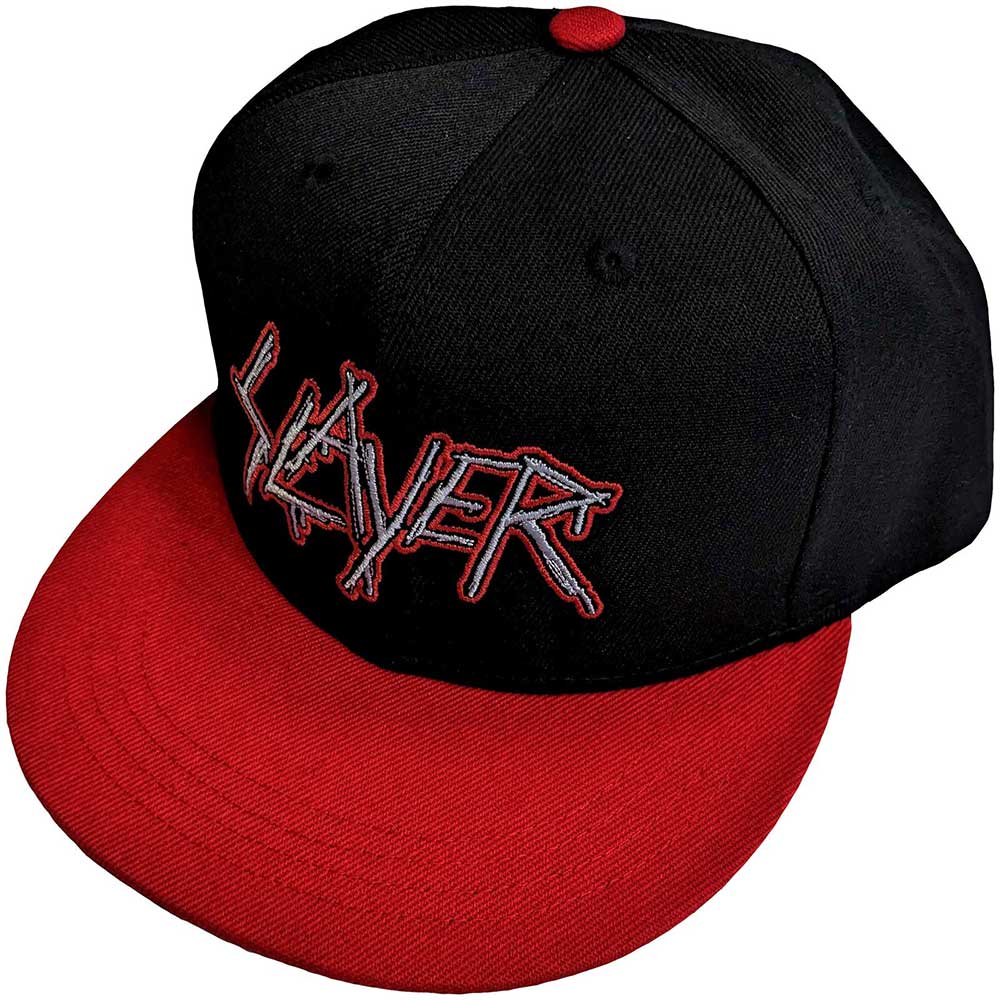 Slayer Unisex Snapback Cap Dripping Logo Outline Red/Black