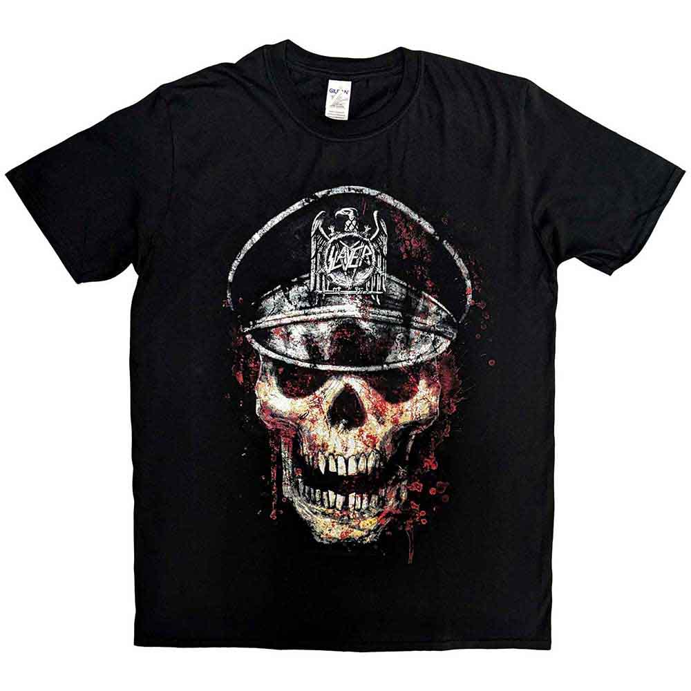Slayer Men's T-Shirt Skull Hat Black (XXL)