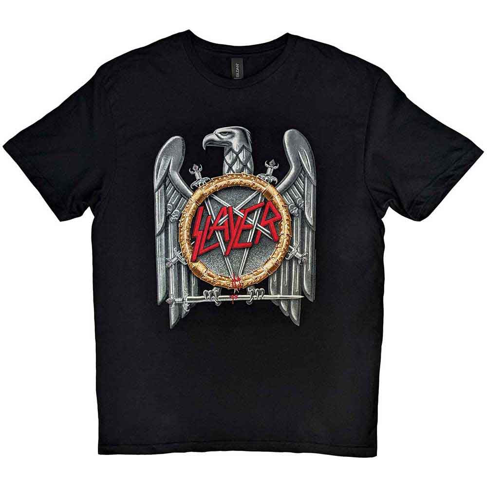 Slayer Men's T-Shirt Silver Eagle Black (XXL)