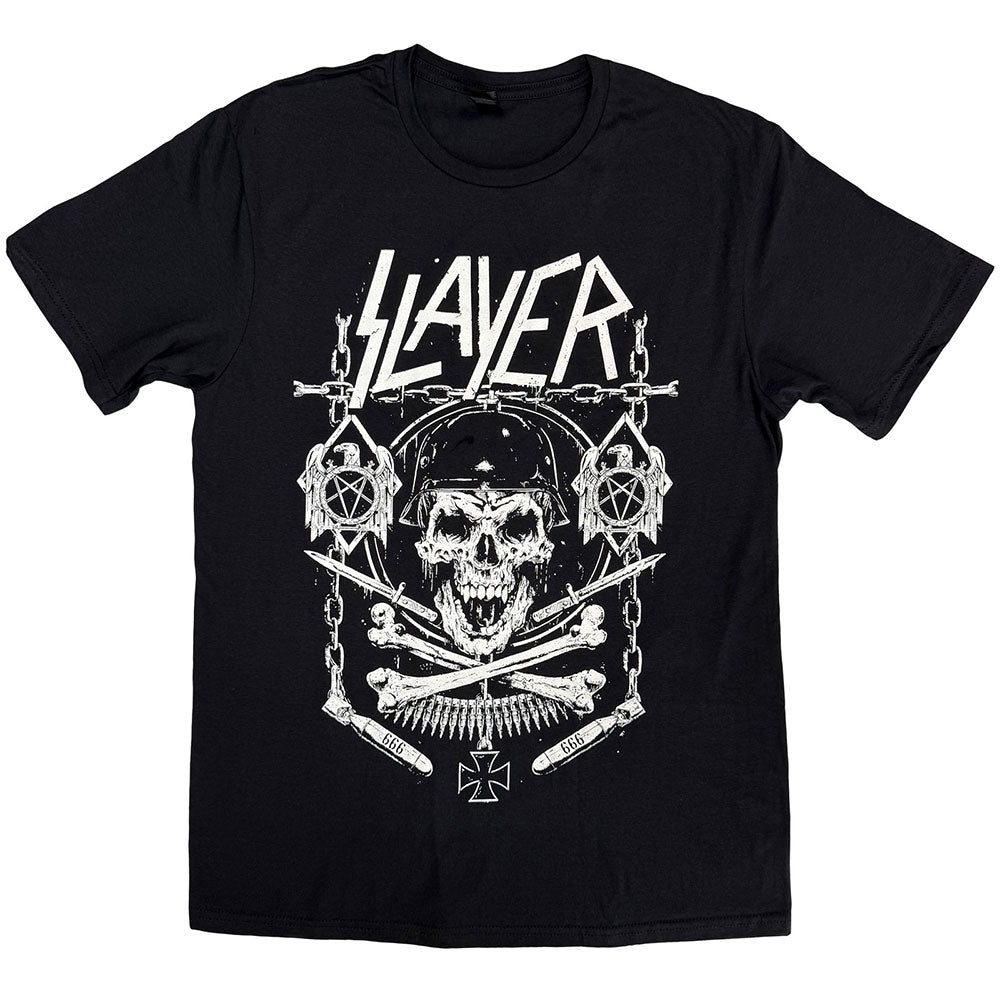 Slayer Men's T-Shirt Skull & Bones Revised Black (L)