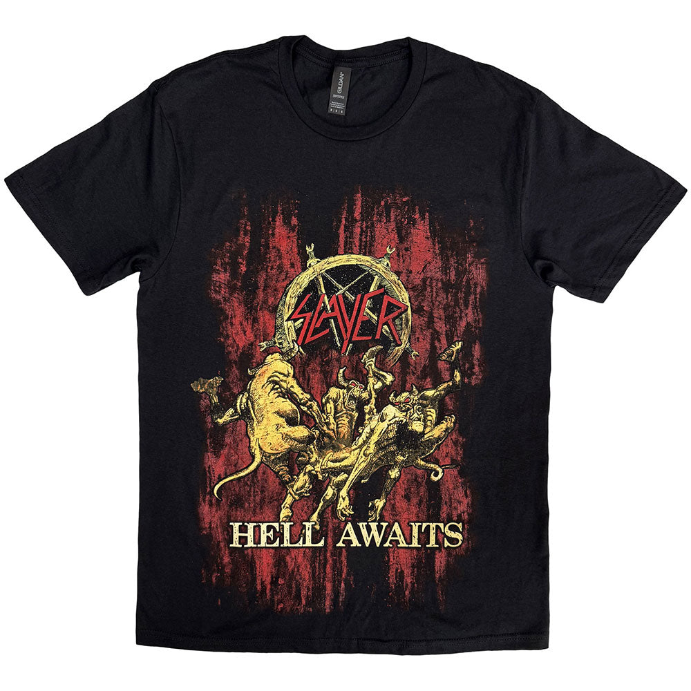Slayer Men's T-Shirt Hell Awaits Black (L)