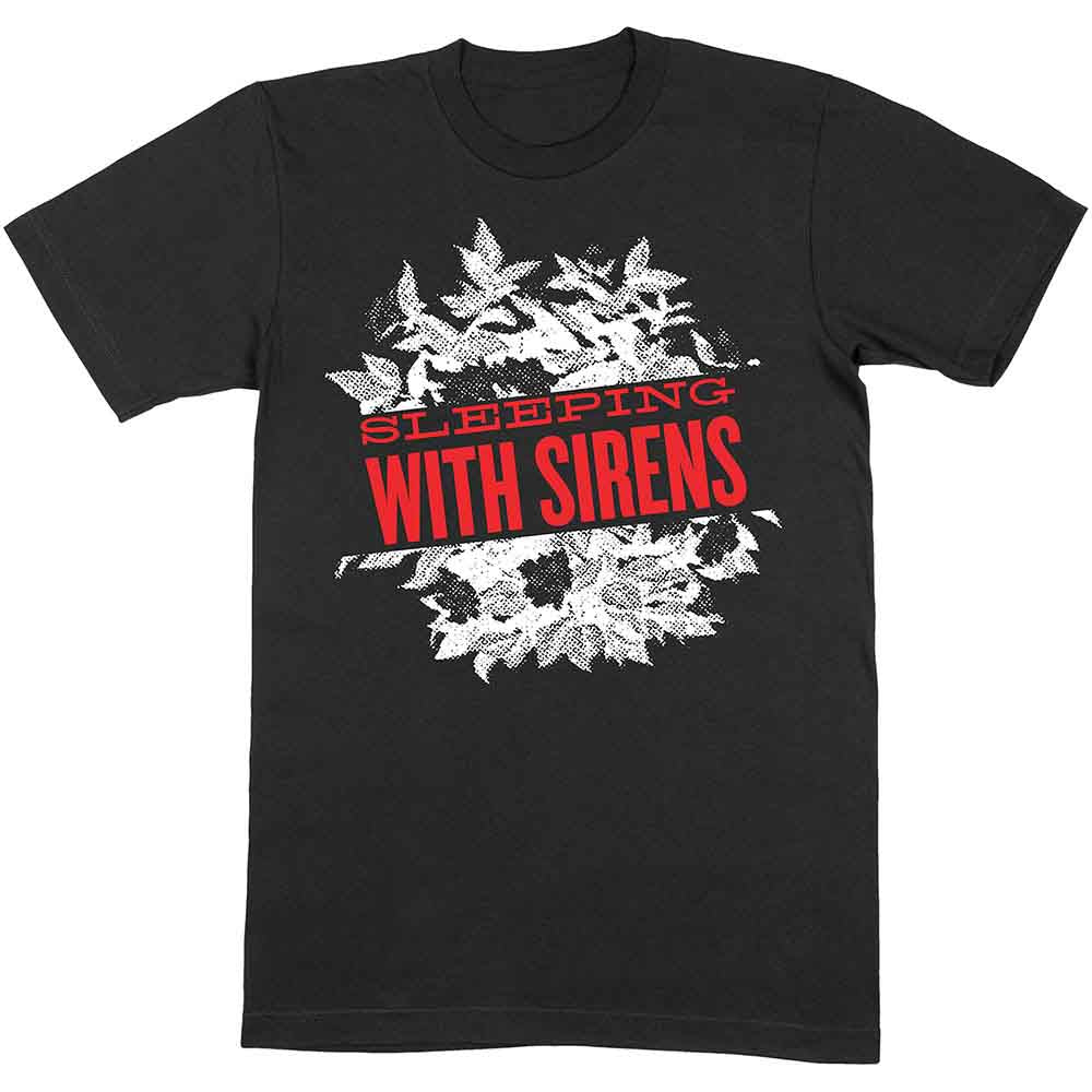 Sleeping With Sirens Unisex T-Shirt Floral Black (XL)