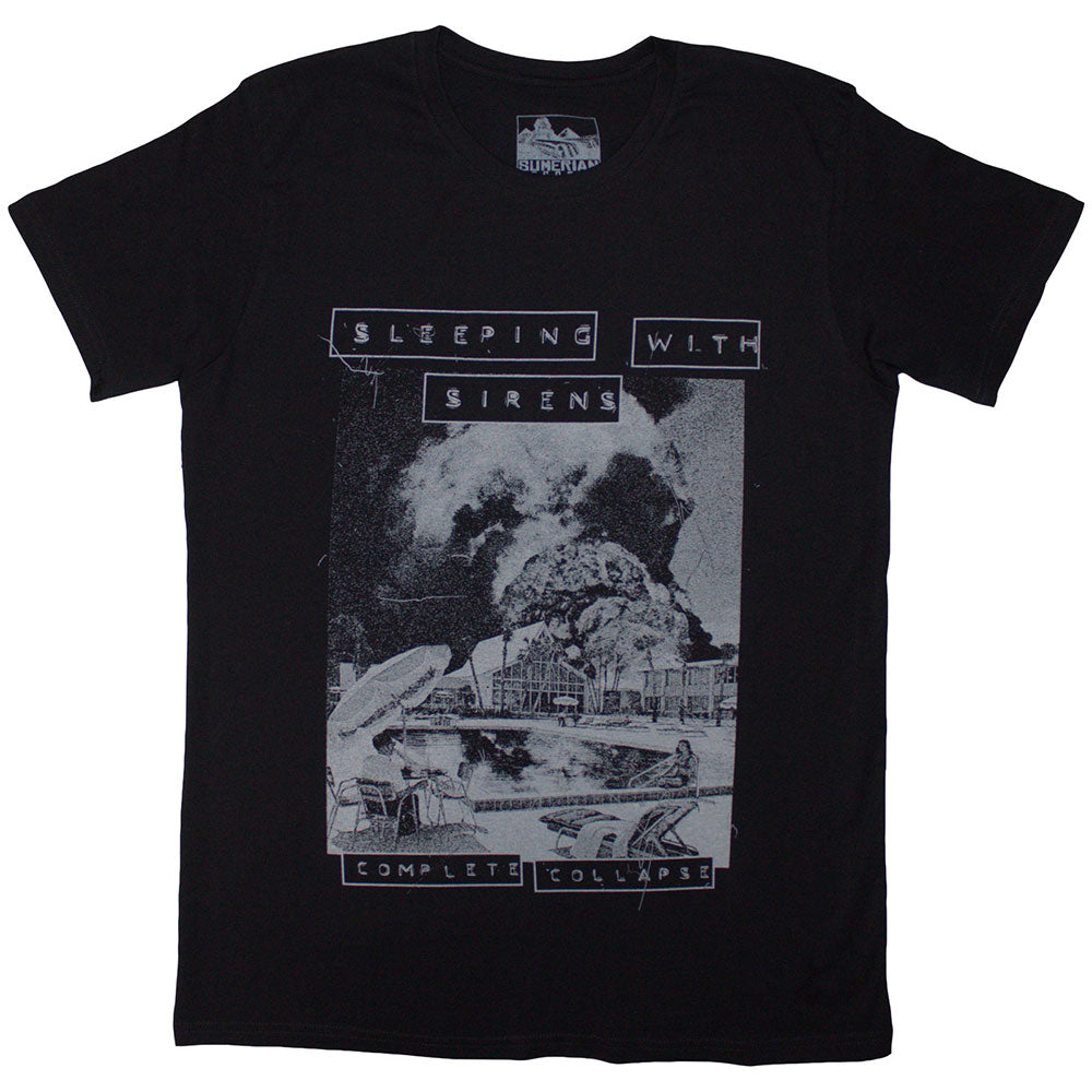 Sleeping With Sirens Unisex T-Shirt Complete Collapse Black (M)