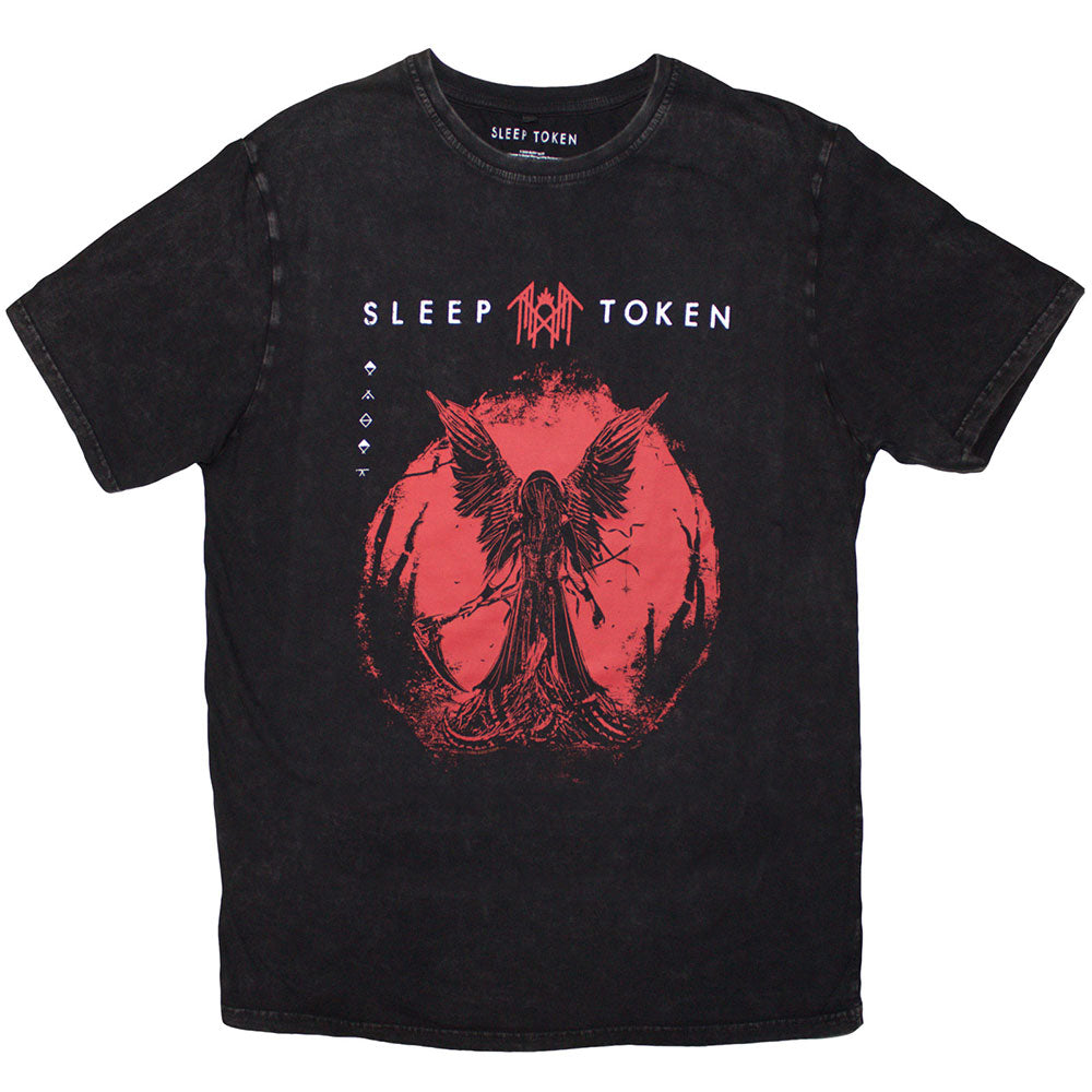 Sleep Token Unisex Stone Wash T-Shirt Take Me Back To Eden Black (XL)