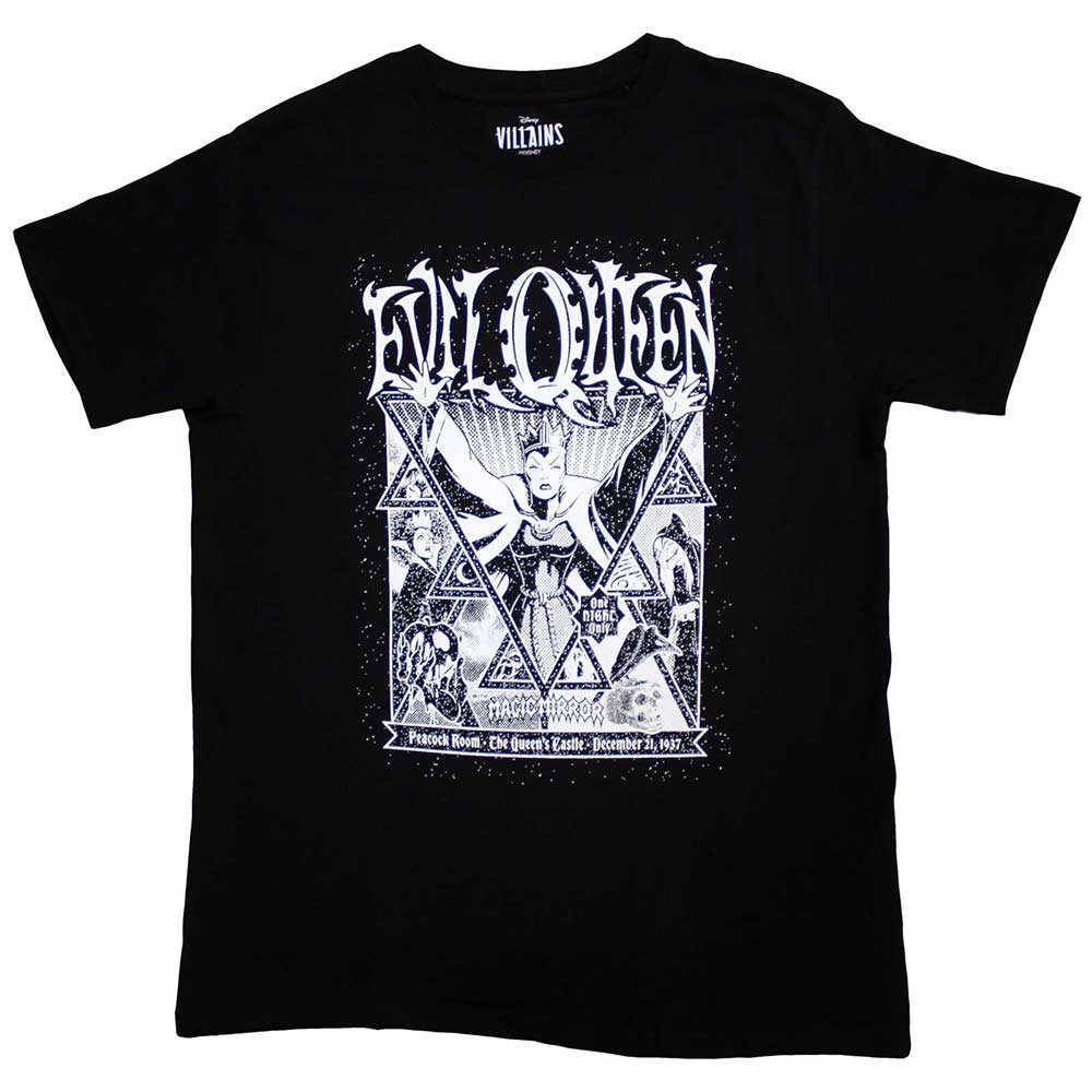 Disney Unisex T-Shirt Snow White Evil Queen One Night Only Black (XXL)