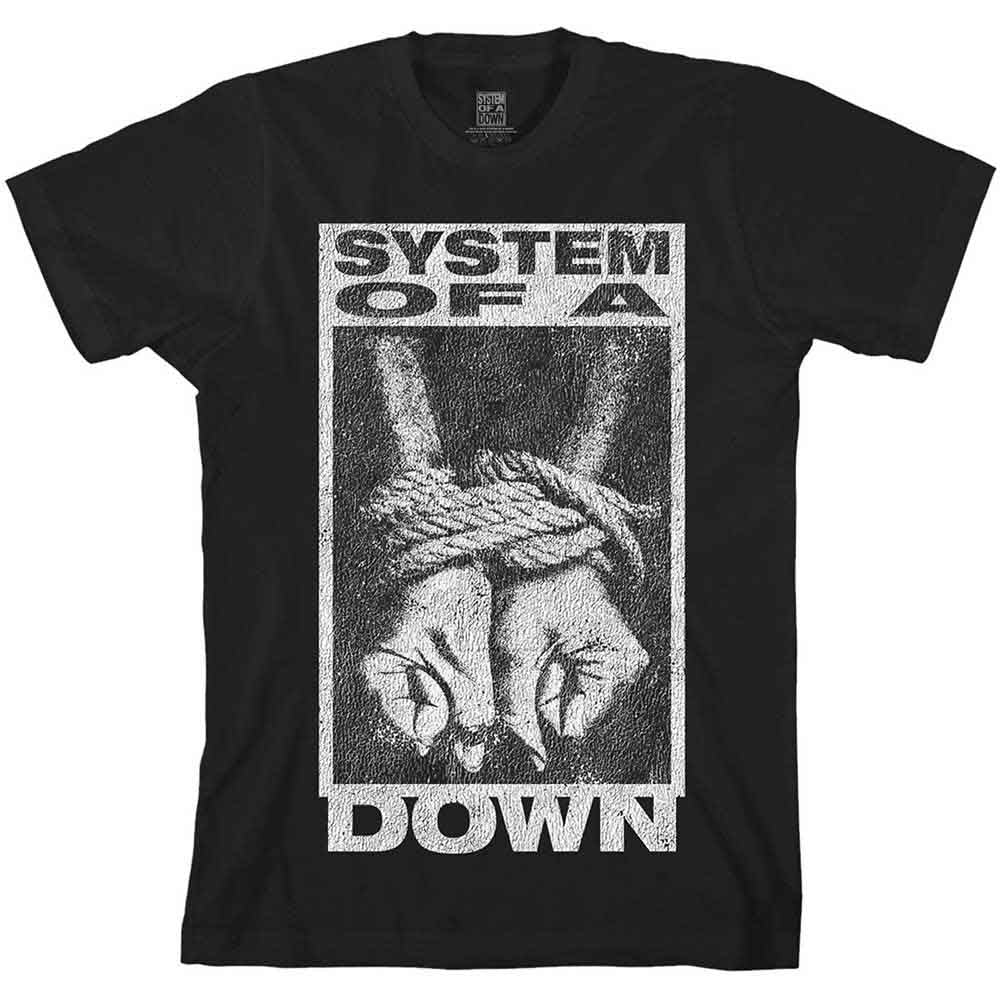 System Of A Down Unisex T-Shirt Ensnared Black (L)