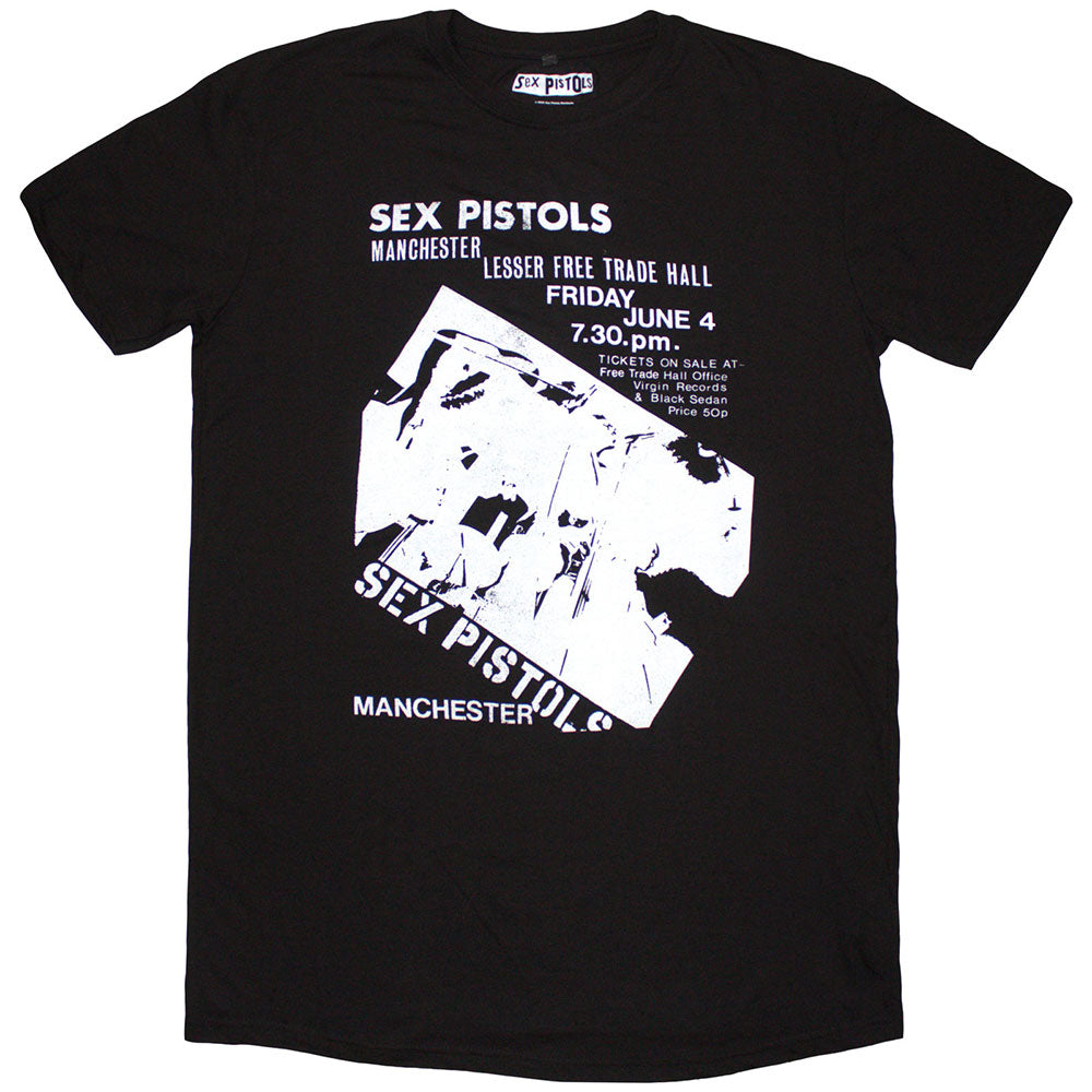 The Sex Pistols Ladies T-Shirt Dress Manchester Flyer Black (M)