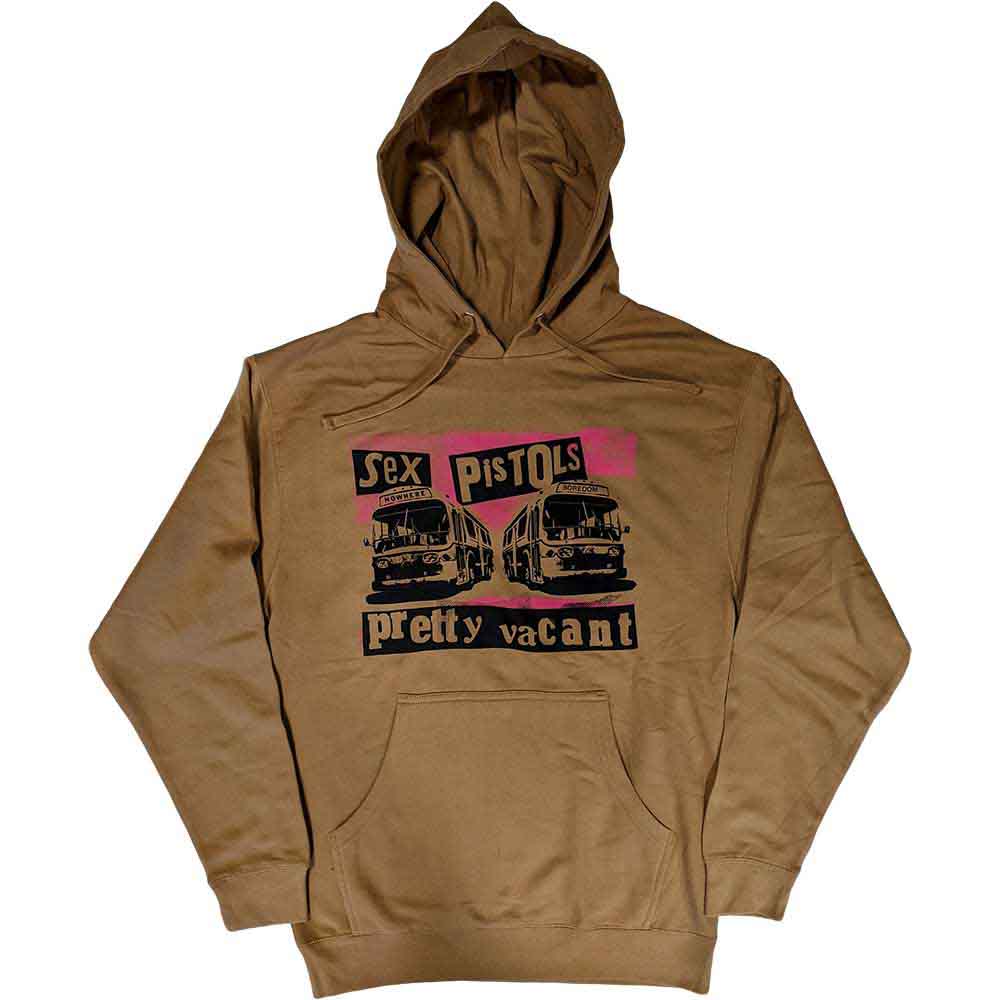 The Sex Pistols Unisex Pullover Hoodie Pretty Vacant Sand (S)