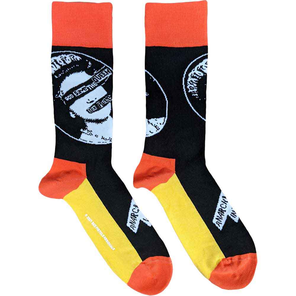 The Sex Pistols Unisex Ankle Socks God Save The Queen Black (UK Size 7-11)
