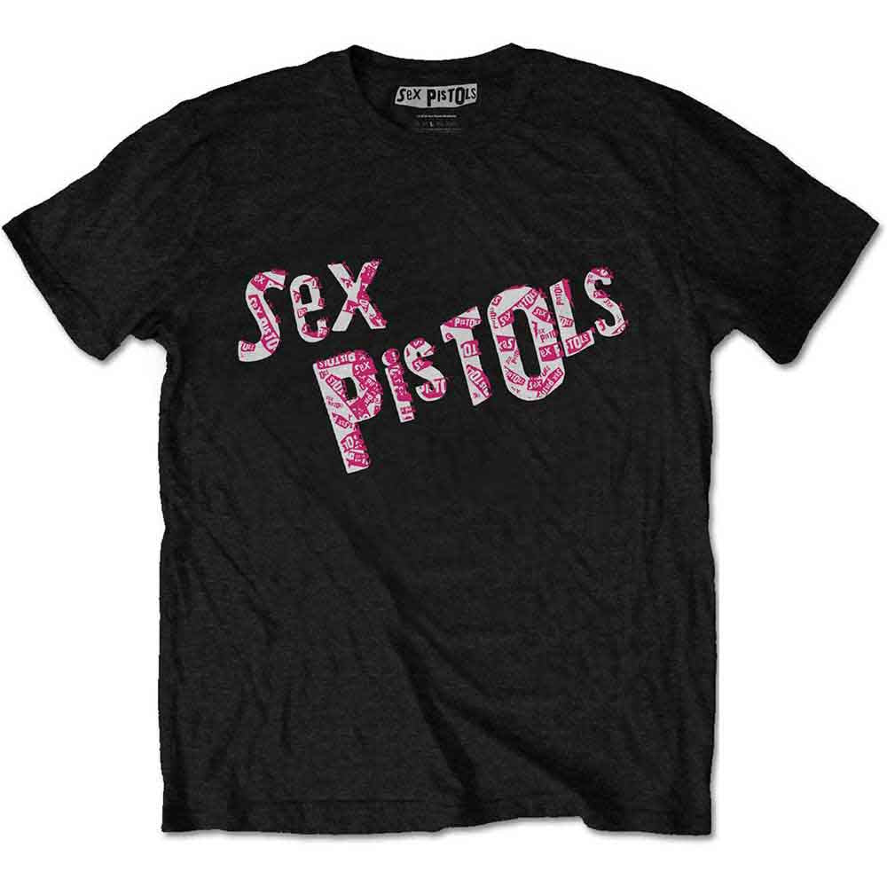 The Sex Pistols Men's T-Shirt Multi-Logo Black (S)