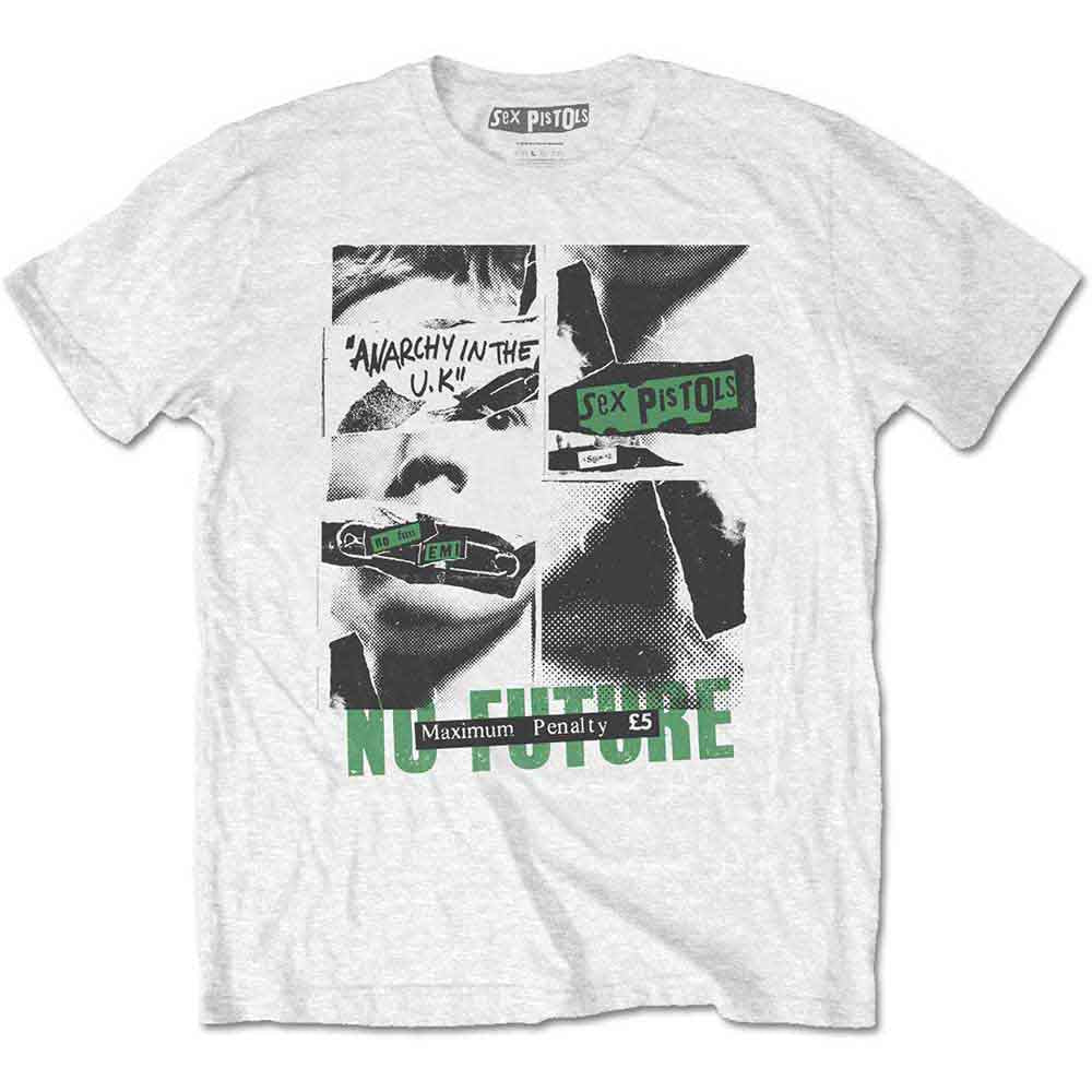 The Sex Pistols Men's T-Shirt No Future White (S)