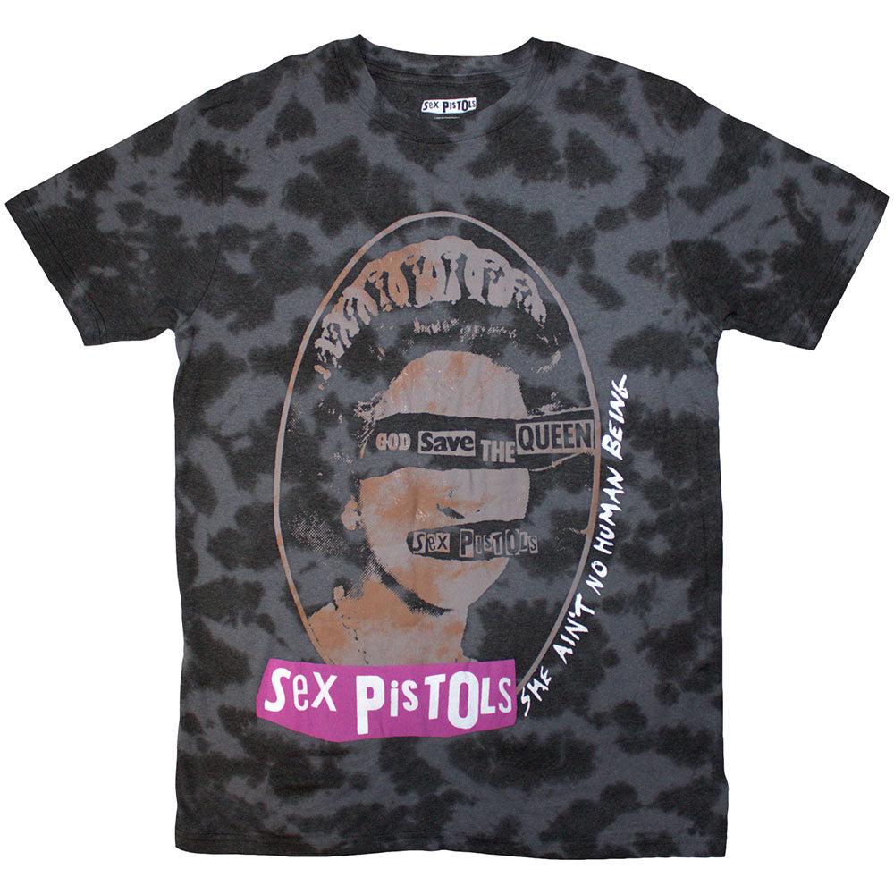The Sex Pistols Unisex T-Shirt God Save The Queen (Dip-Dye) Black (XXL)