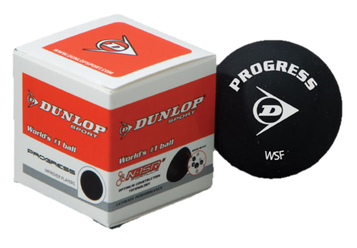 Dunlop Progress Red Squash Ball (Single)