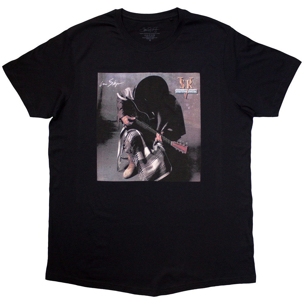 Stevie Ray Vaughan Unisex T-Shirt In Step Album Black (S)