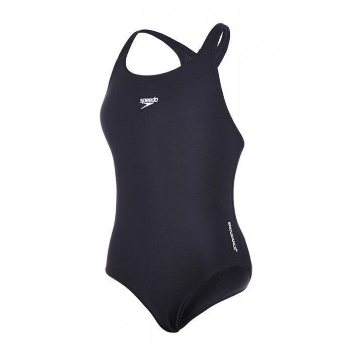 Speedo Swim Costume Endurance+ Medalist Girls 24" Navy Blue