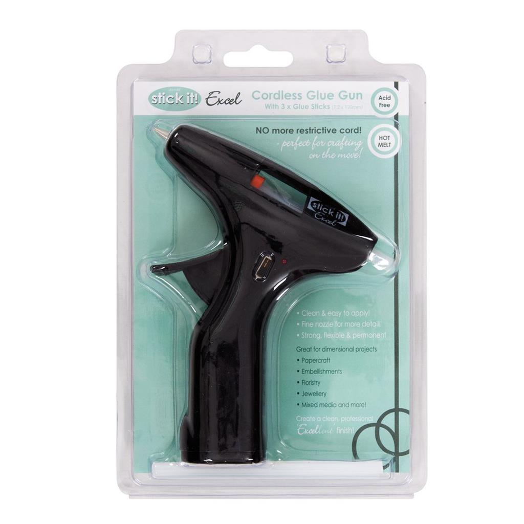 Stick It! Hot Melt Cordless Glue Gun (with 3 Glue Sticks)
