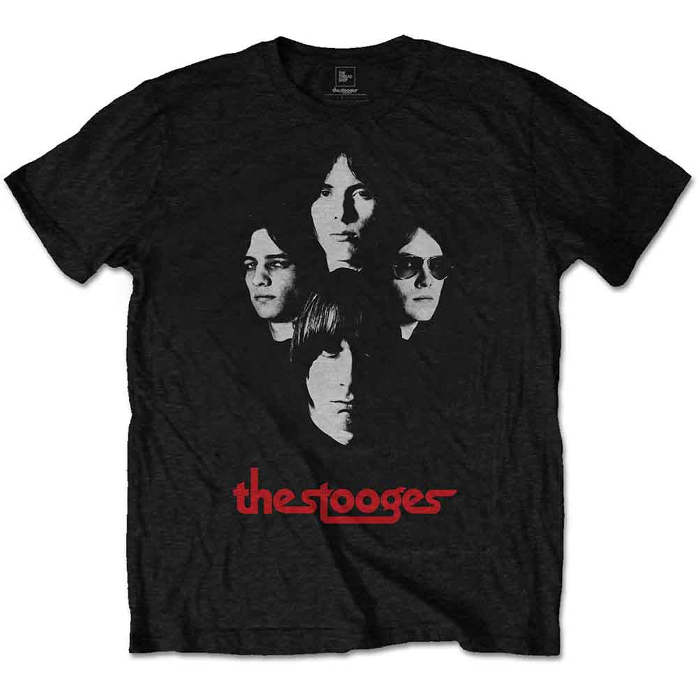 Iggy & The Stooges Men's T-Shirt Group Shot Black (XL)
