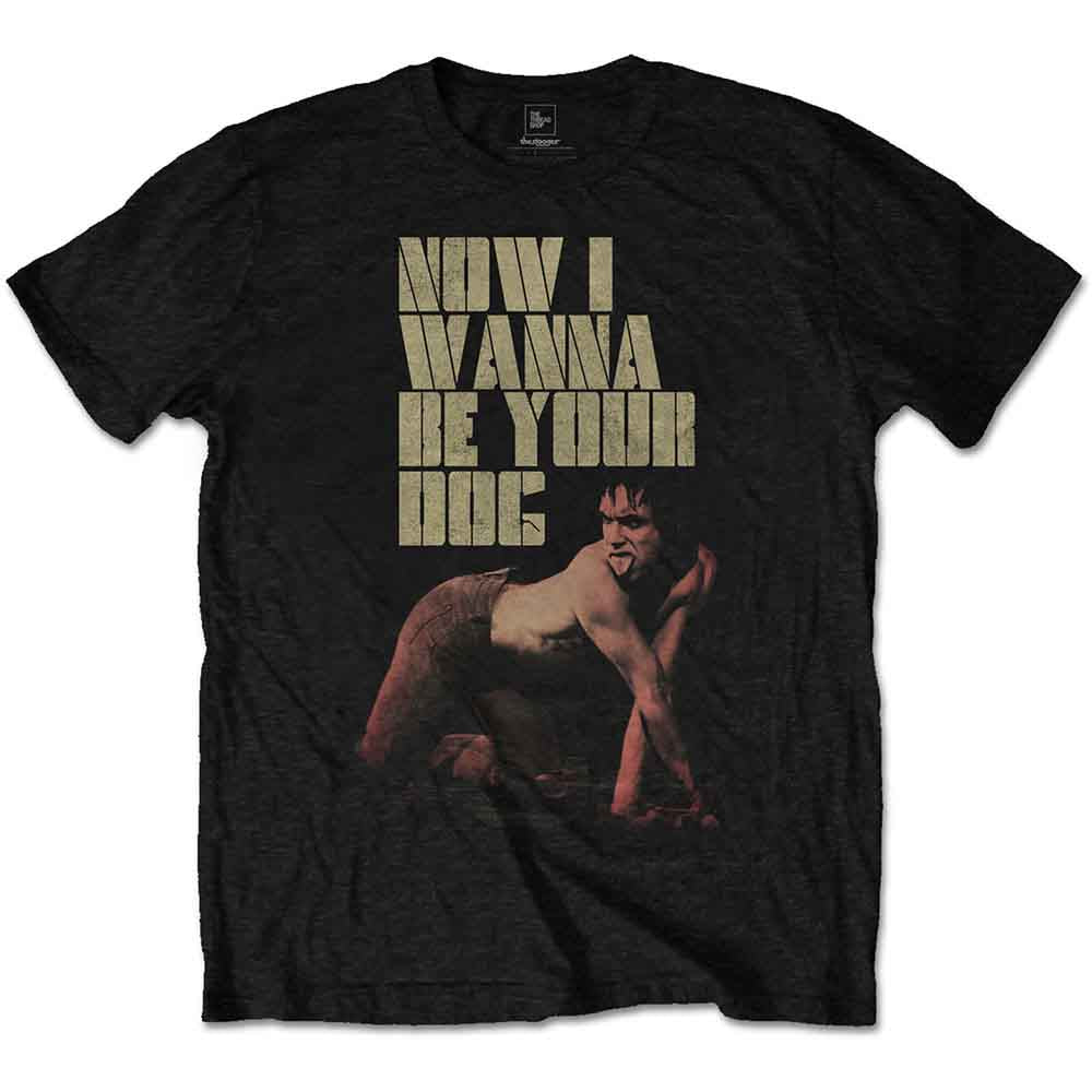 Iggy & The Stooges Men's T-Shirt Wanna Be Your Dog Black (L)