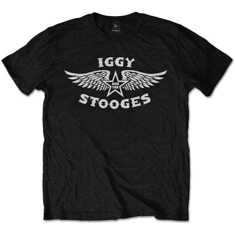 Iggy & The Stooges Men's T-Shirt Wings Black (M)