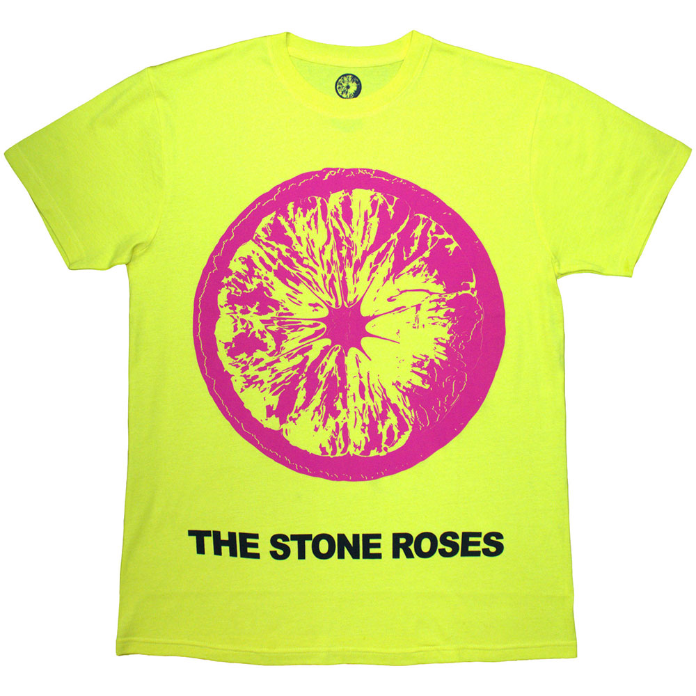 The Stone Roses Unisex T-Shirt Pink Lemon Yellow (XXL)