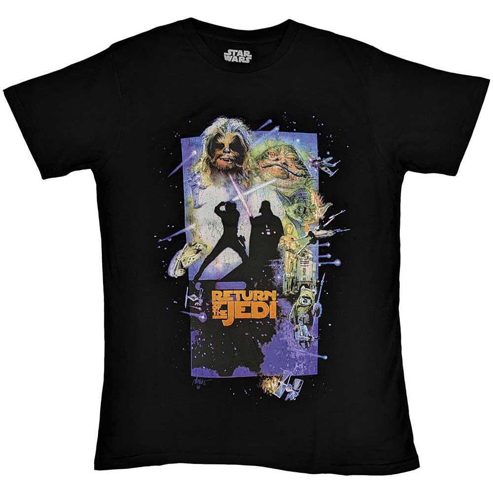 Star Wars Unisex T-Shirt Return Of The Jedi Poster Black (S)