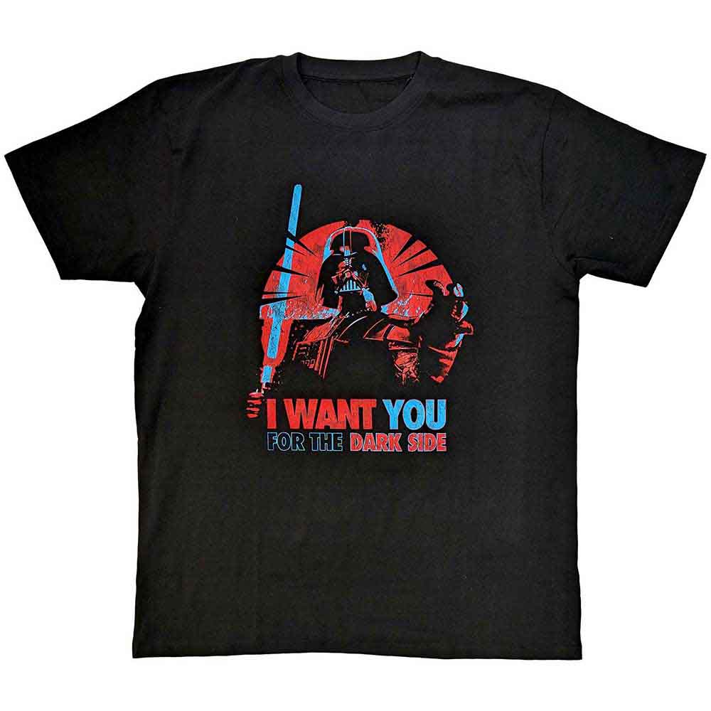 Star Wars Unisex T-Shirt Vader I Want You Black (M)