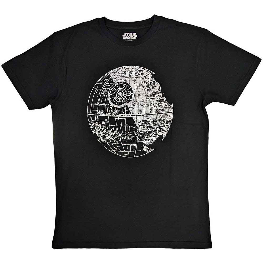 Star Wars Unisex T-Shirt Death Star Black (S)