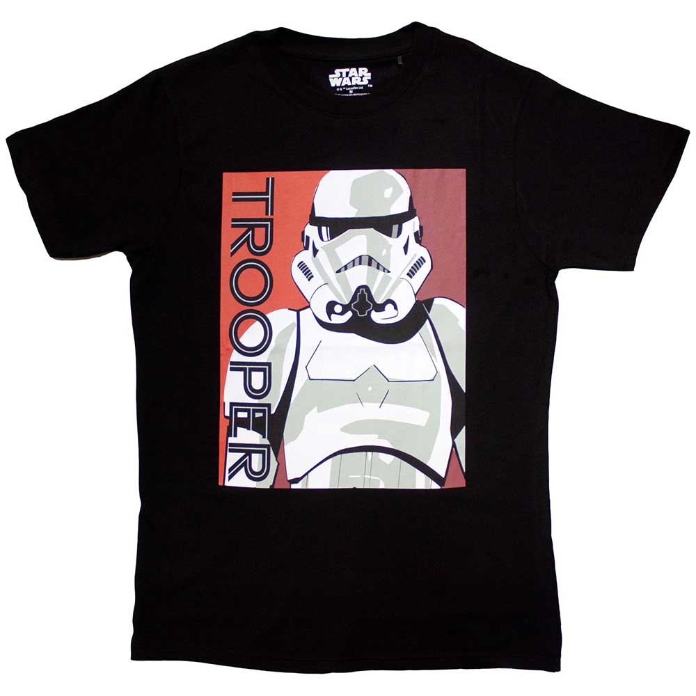 Star Wars Unisex T-Shirt Trooper Card Black (XXL)
