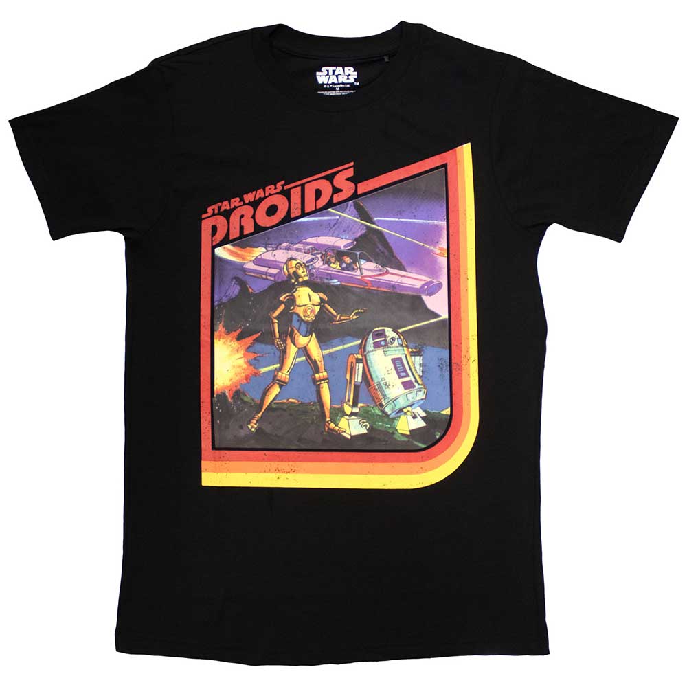 Star Wars Unisex T-Shirt Droids Black (XL)