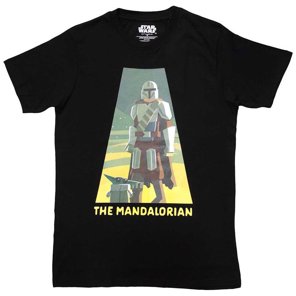 Star Wars Unisex T-Shirt The Mandalorian Spotlight Black (XXL)