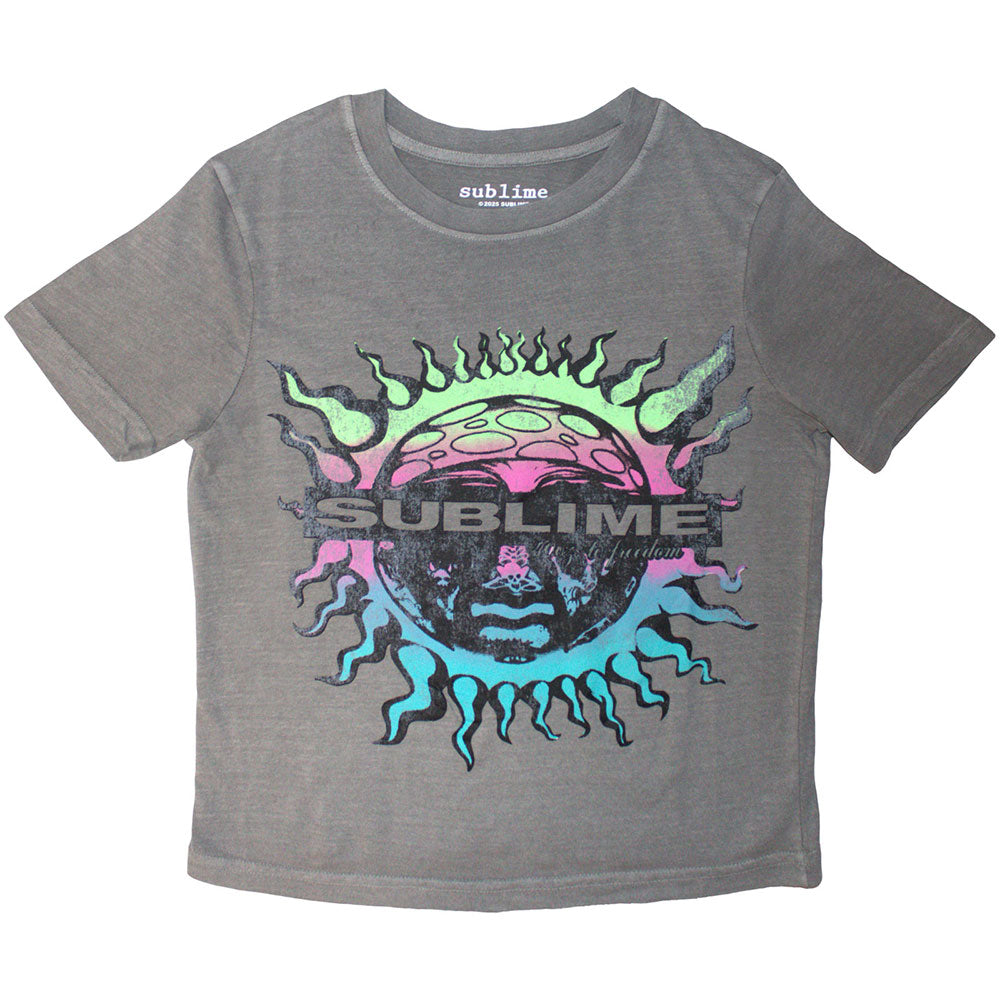 Sublime Unisex Crop Top Gradient Sun Grey (S)